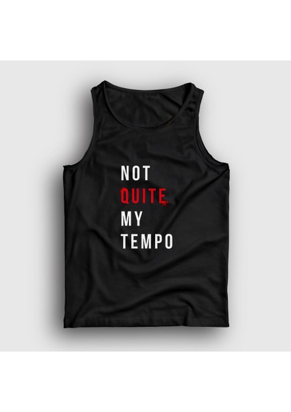 Unisex Siyah Not Quite My Tempo Baterist Drummer Whiplash Atlet