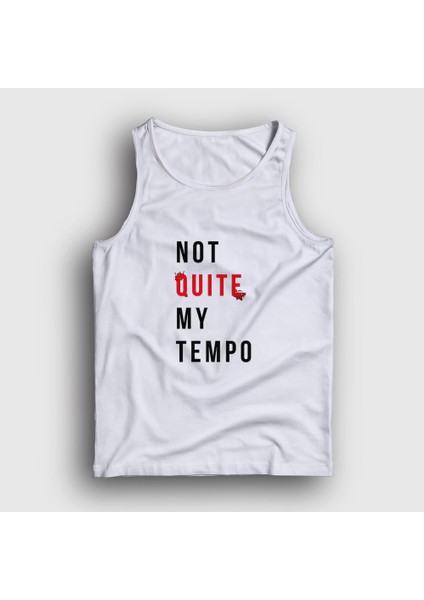 Unisex Beyaz Not Quite My Tempo Baterist Drummer Whiplash Atlet