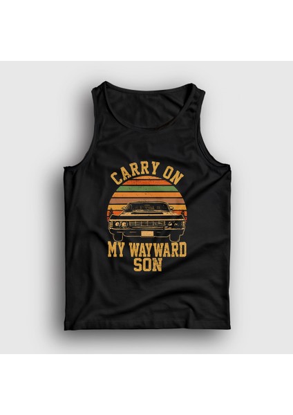 Unisex Siyah Carry On My Wayward Son Dizi Supernatural Atlet