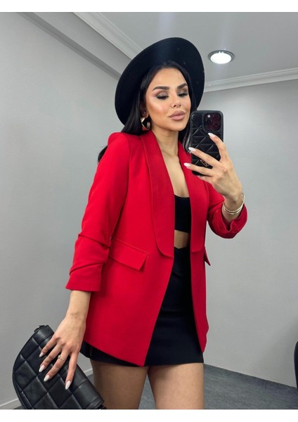 Kadın Kolu Büzgülü Blazer Ceket fiyatları