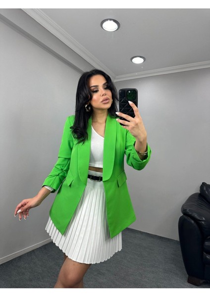 Kadın Kolu Büzgülü Blazer Ceket fiyatları