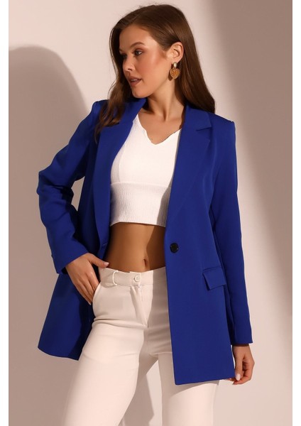 Tek Düğmeli Blazer Model Ceket