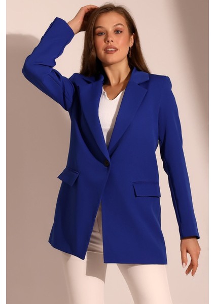 Tek Düğmeli Blazer Model Ceket