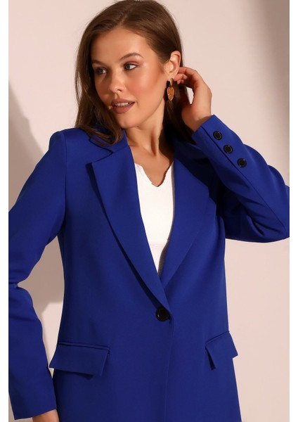Tek Düğmeli Blazer Model Ceket