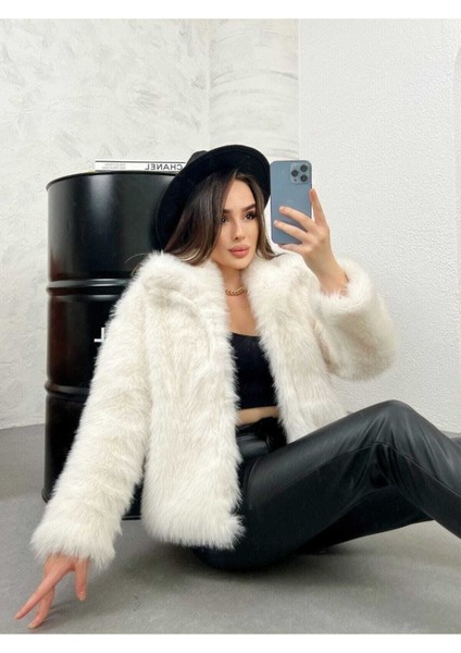 Premium Kadın Yakalı Ithal Suni Kısa Kürk fiyatları