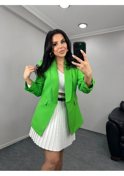 Kadın Kolu Büzgülü Blazer Ceket