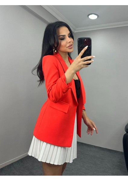 Kadın Kolu Büzgülü Blazer Ceket