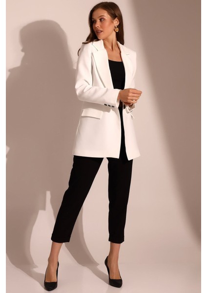 Tek Düğmeli Blazer Model Ceket