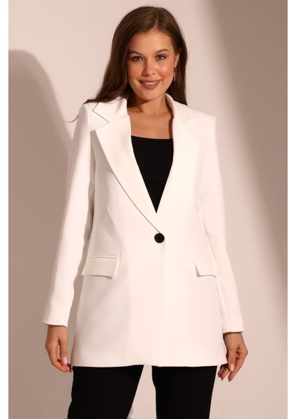 Tek Düğmeli Blazer Model Ceket