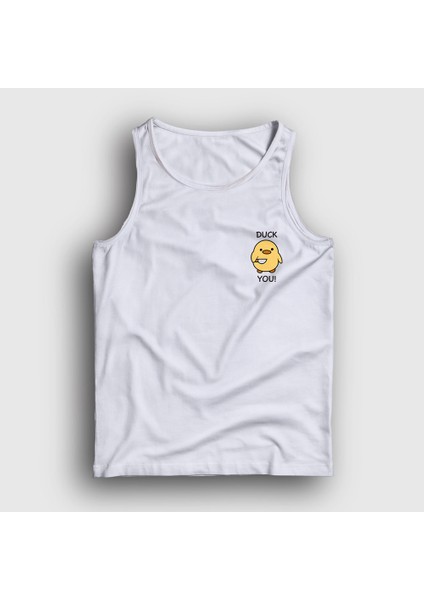 Unisex Beyaz Duck You Ördek Atlet
