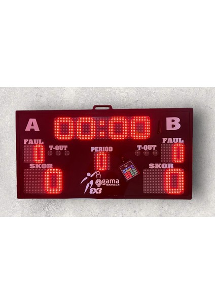 3x3 Basketbol Skorbordu