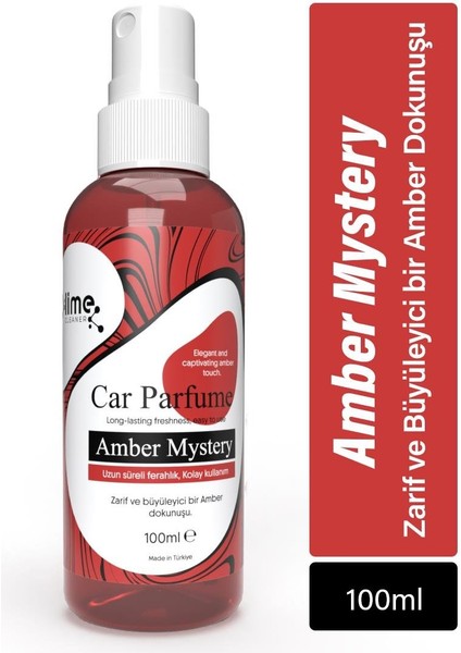 Araç-Araba Ortam Kokusu (Amber Kokusu) 100 ml – Kötü Koku Giderici ve Ferahlatıcı Sprey