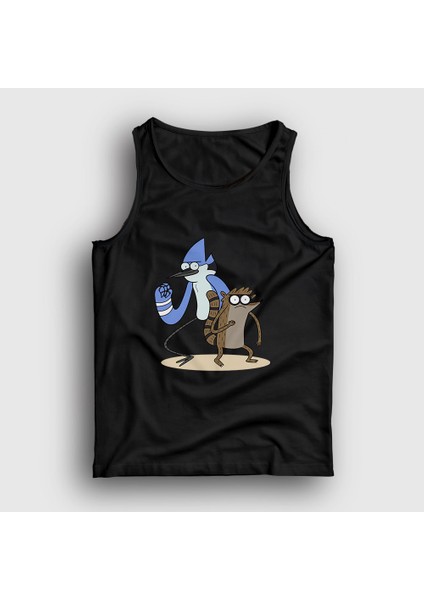Unisex Siyah Mordecai And Rigby Regular Show Atlet