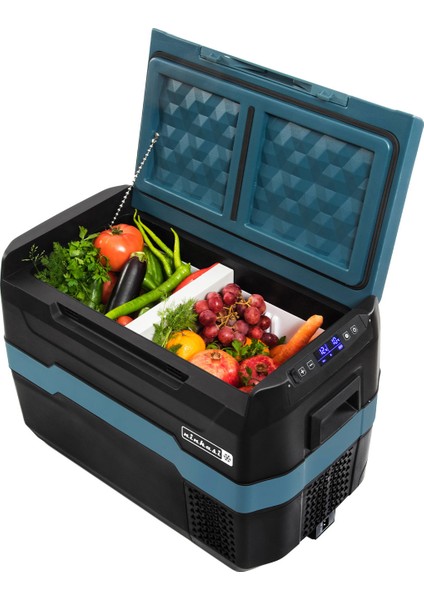 Karavan Tekne Oto Buzdolabı Çift Bölmeli Dijital Göstergeli 12/24 Volt 30 Litre NF3642 modelleri