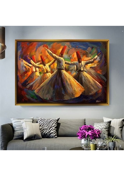 Altın Çerçeveli Tablo VS1036