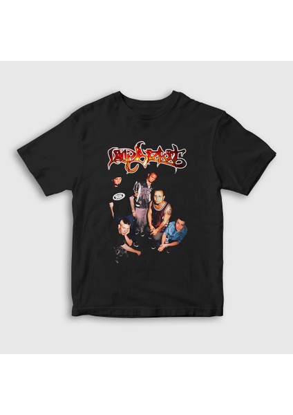 Çocuk Siyah Band Fred Durst Limp Bizkit T-Shirt