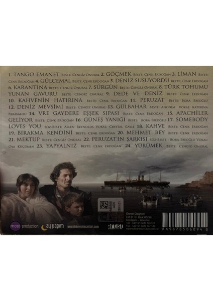 Çağan Irmak'tan Dedemin İnsanları - Film Müzikleri (Cd)