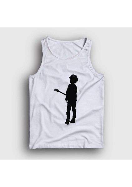 Unisex Beyaz Guitar Robert Smith The Cure Atlet