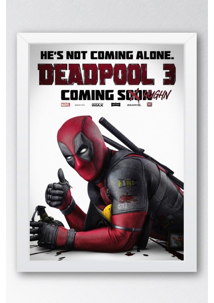 Deadpool 3 Çerçeveli Tablo - Marvel Film Poster Tablo