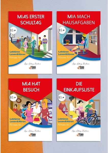 Çıpa Almanca Lektüren Aus Dem Alltag-1 4'lü Hikaye Seti Gündelik Hikayeler Set-1