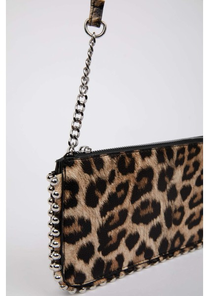 Kadın Leopar Desenli Çapraz Çanta E0716AXNS fırsatları