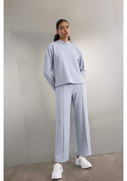 Fit Standart Fit Kapüşonlu Skuba Dalgıç Kumaş Sporcu Basic Düz Sweatshirt A5626AX24AU