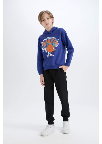 Erkek Çocuk NBA New York Knicks Kapüşonlu Sweatshirt Y4133A624WN