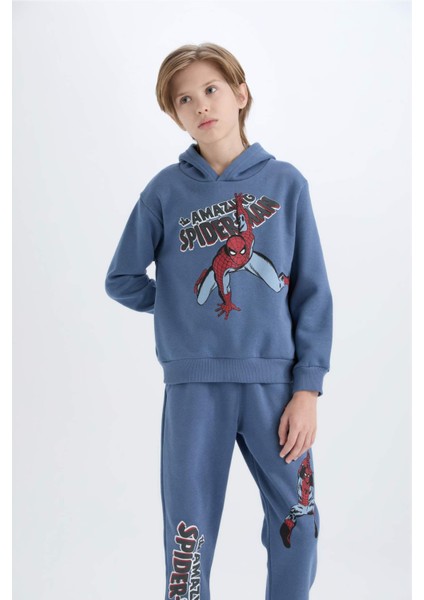 Erkek Çocuk 2'li Takım Marvel Comics Kapüşonlu Sweatshirt Beli Lastikli Eşofman Altı D2402A824AU modelleri