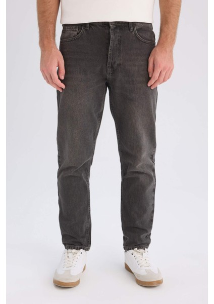 90's Slim Fit Dar Kalıp Yüksek Bel Dar Paça Jean Pantolon D1814AX24WN