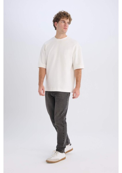 90's Slim Fit Dar Kalıp Yüksek Bel Dar Paça Jean Pantolon D1814AX24WN
