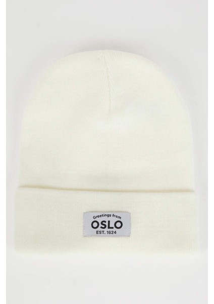 Kadın Şehir Temalı Dokuma Etiketli Bere A5655AX24WN fiyatları