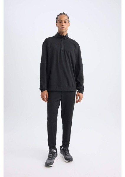 Fit Sporcu Jogger Eşofman Altı Standart Fit Beli Paçası Lastikli Cepli C9174AX24AU