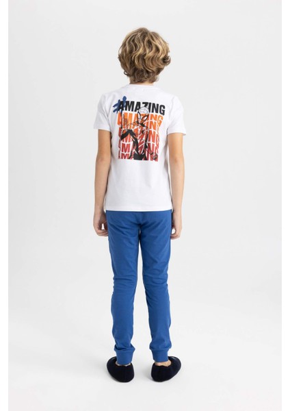 Erkek Çocuk Marvel Spiderman Kısa Kollu Pijama Takımı C0624A824SP