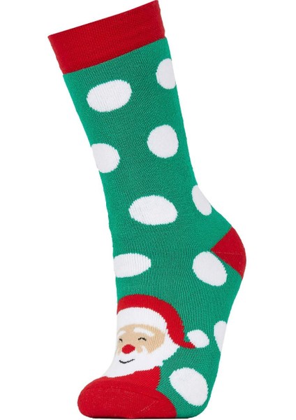 Kadın Yılbaşı Temalı 2'li Pamuklu Havlu Çorap Y8749AZNS modelleri