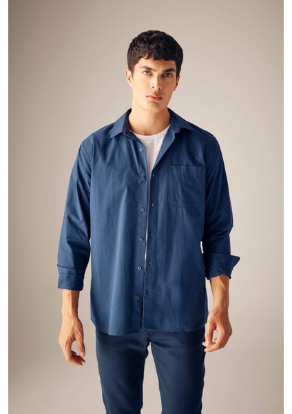 Regular Fit Poplin Uzun Kollu Gömlek A8030AX23AU modelleri