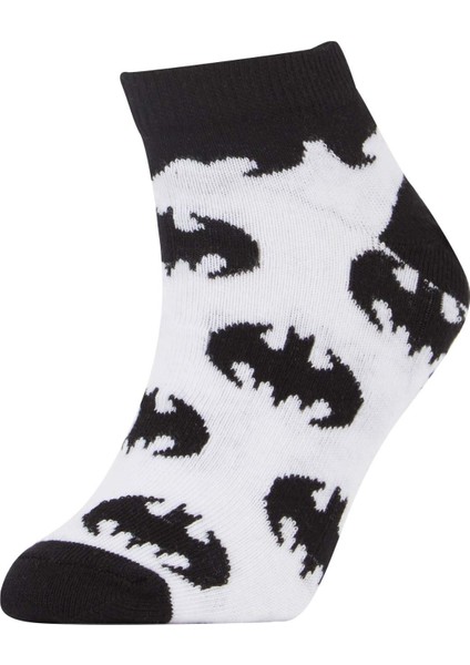 Erkek Çocuk Batman Pamuklu 3'lü Patik Çorap V6649A6NS modelleri