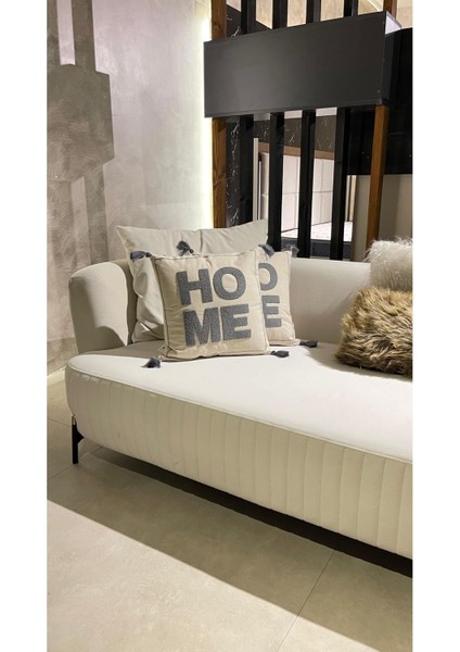 2’li Home Desen Kırlent Yastık Kılıfı