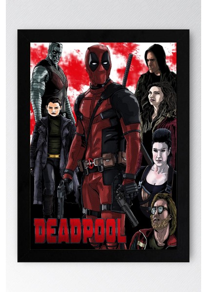 Deadpool Çerçeveli Tablo - Marvel Film Poster Tablo