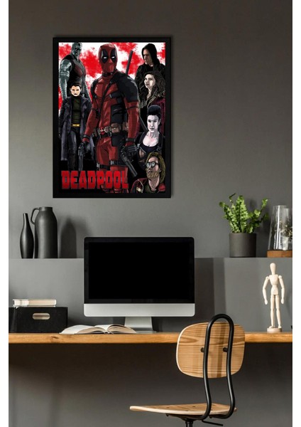 Deadpool Çerçeveli Tablo - Marvel Film Poster Tablo fiyatları