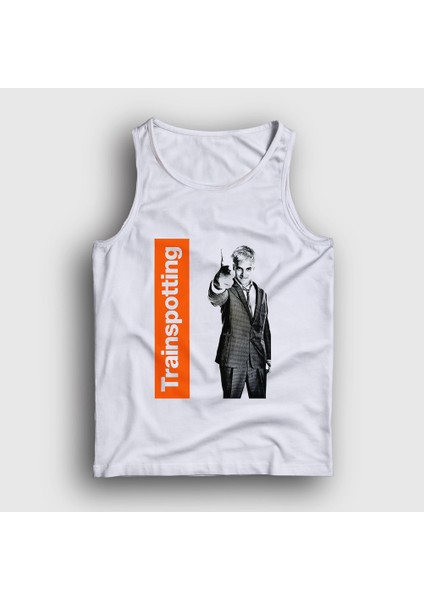 Unisex Beyaz Sick Boy Film Trainspotting Atlet