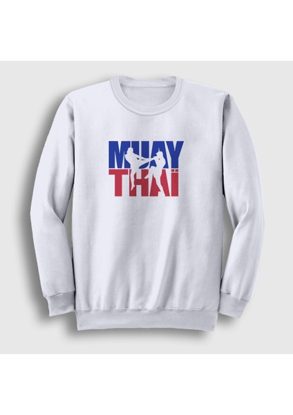Unisex Beyaz Mma Ufc Muay Thai Sweatshirt