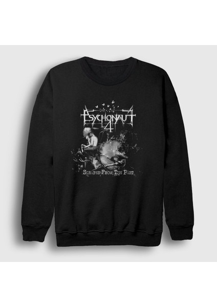 Unisex Siyah Scrapes From The Past Psychonaut 4 Sweatshirt