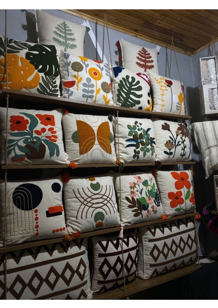 Püsküllü 2’li Kırlent Kılıfı Yastık Kılıfı fırsatları