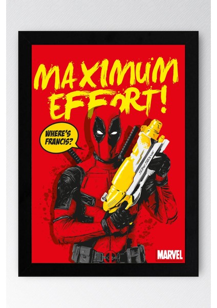 Deadpool Çerçeveli Tablo - Marvel Film Poster Tablo