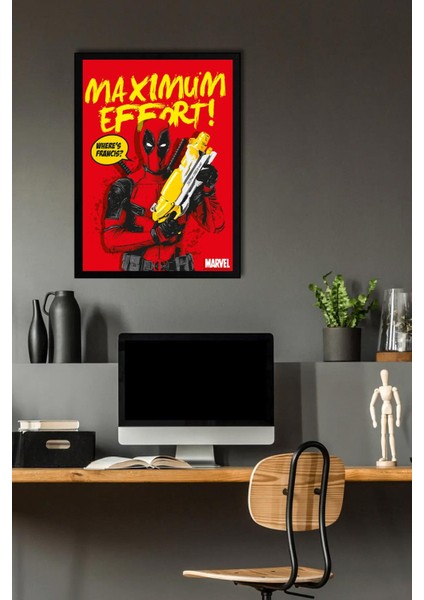 Deadpool Çerçeveli Tablo - Marvel Film Poster Tablo fiyatları