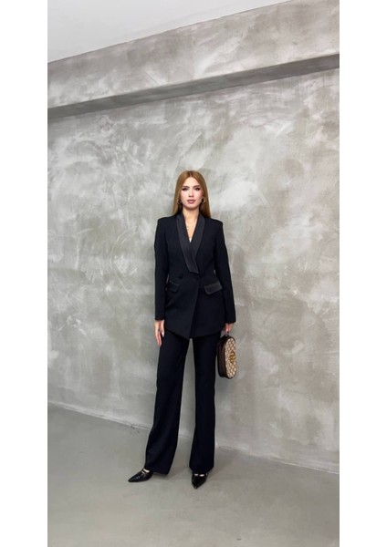 Blazer Ceket Pantolon Takım Çift Cepli fiyatları