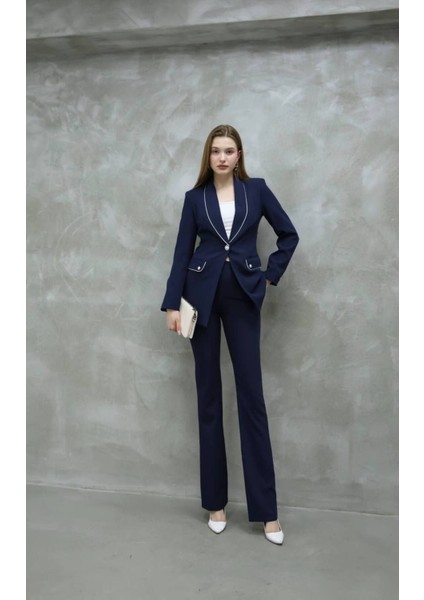 Blazer-Ceket-Pantolon-Alt Üst Takım Tek Düğmeli Cepli indirimleri