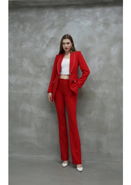 Blazer-Ceket-Pantolon-Alt Üst Takım Tek Düğmeli Cepli fiyatları