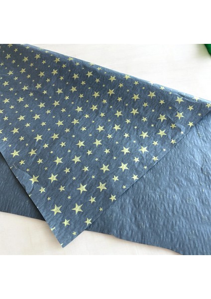Siyah Pelur / Gold Yıldız Baskılı Pelur Kağıdı/ 17GR. Siyah Hışır Pelur Kağıt / 50X70 cm 10 Adet / modelleri
