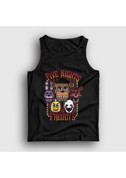 Unisex Siyah Faces Fnaf Five Nights At Freddy's Atlet